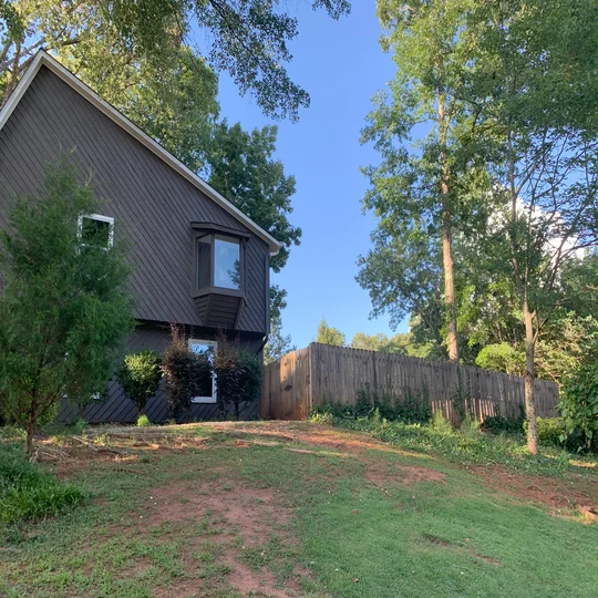A house after emergency tree services in Canton, GA